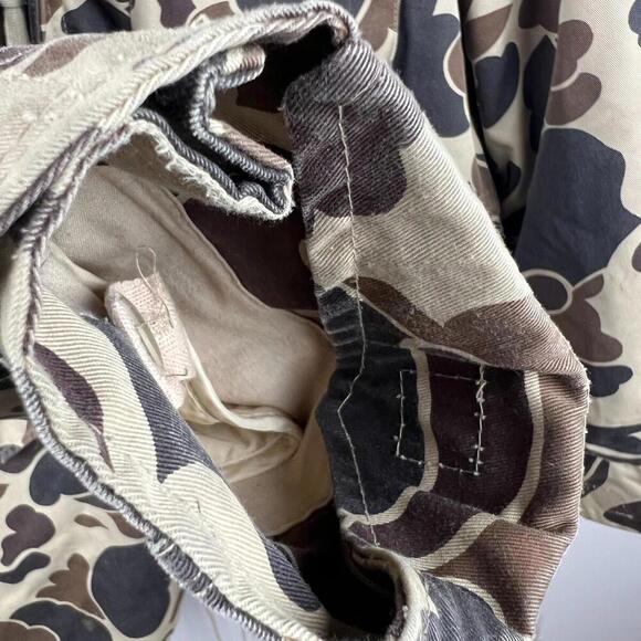 Vintage Duck Bay Camo Hunting Jacket L Korea M65/35 Poly Cotton Duck Print - Picture 4 of 9